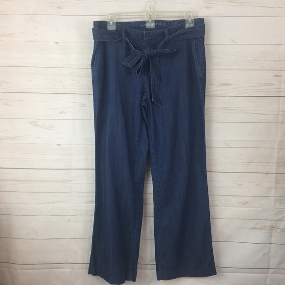 Banana Republic Denim - Bannana Republic SZ 4 Belted Chambray wider leg Jeans
